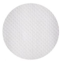 Nappe ronde papier festonné gaufré blanc D.120